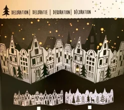 Hu0026S Collection Kerststukjes>H&S Collection - Kerst Decoratie - Kerst Huisjes - Kerstboom - Versiering - Kerstmis - 78 Cm X 21 Cm