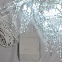 * Ijspegel Blauw Kerstverlichting Led Lichtsnoer, Guirlande Voor Binnen En Buiten Gebruik, Ijspegel, Blauw Discount