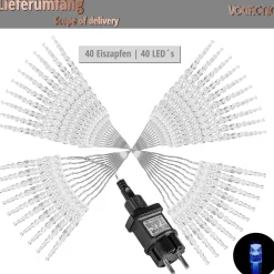 Trend24 Ijspegel Verlichting Buiten - Kerstverlichting - Kerstverlichting Ijspegel Buiten - Kerstverlichting Binnen - 5.5 M Flash Sale