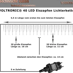 Trend24 Ijspegel Verlichting Buiten - Kerstverlichting - Kerstverlichting Ijspegel Buiten - Kerstverlichting Binnen - 5.5 M Cheap