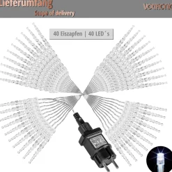 Trend24 Ijspegel Verlichting Buiten - Kerstverlichting - Kerstverlichting Ijspegel Buiten - Kerstverlichting Binnen - 5.5 M Cheap