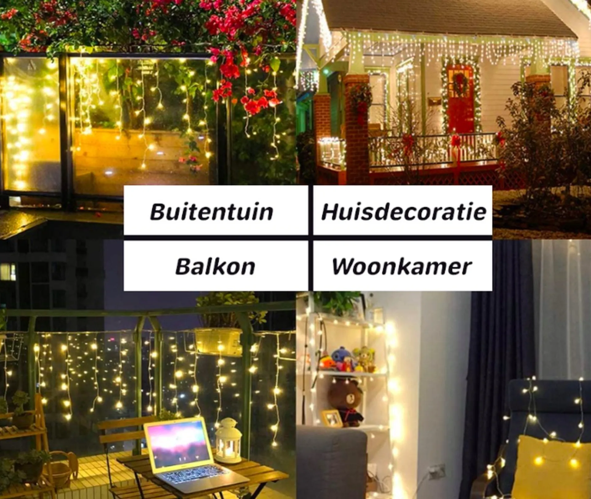 X-mas Shine Ijspegel Verlichting Buiten - Ijspegel Kerstverlichting - Warm Wit - 4 Meter - 100 Led-Lampjes - Koppelbaar - Incl. Kerstboom Sneeuwvlokjes Shop
