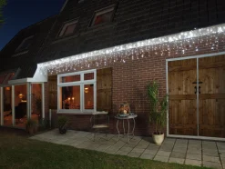 Anna's Collection Ijspegelverlichting Helder Wit 180 Lampjes Met Dakgoot Haakjes- Lichtsnoeren - Kerstverlichting Online