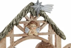 Items Kerststallen> Kerststal - Inclusief Beeldjes - 19 X 8 X 18 Cm - Kerstdecoratie