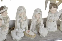 Items Kerststallen> Kerststal - Inclusief Beelden En Figuren - 10-Delig - 25 Cm