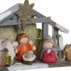 Items Kerststallen> Kerststal/Kerststalletje - Inclusief Kerststal Beelden - 21,5 Cm