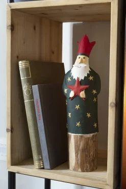 J-Line Kerststallen> Koningen 3 Op Voet Ijzer/Hout Rood Assortiment Van 3