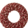 J-Line Kerstkransen> Krans Rond Bessen Plastiek Rood Small