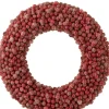 J-Line Kerstkransen> Krans Rond Bessen Plastiek Rood Large