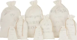 J-Line Kerstsokken></noscript> Zak Kerst Engels Velvet Wit Large Assortiment Van 3