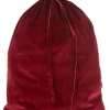 J-Line Kerstsokken> Zak Kerst Velvet Rood Large