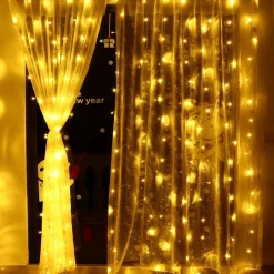 J-Pro Curtain Light 6X3M Lichtsnoer Op Netstroom - Tuinverlichting Led - Lichtslinger - Led Lichtgordijn 6X3M Fashion