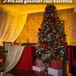 J-Pro Curtain Light 6X3M Lichtsnoer Op Netstroom - Tuinverlichting Led - Lichtslinger - Led Lichtgordijn 6X3M Fashion