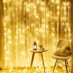 J-Pro Curtain Light 3X2M Lichtsnoer Op Netstroom - Tuinverlichting Led - Lichtslinger - Led Lichtgordijn 3X2M Sale