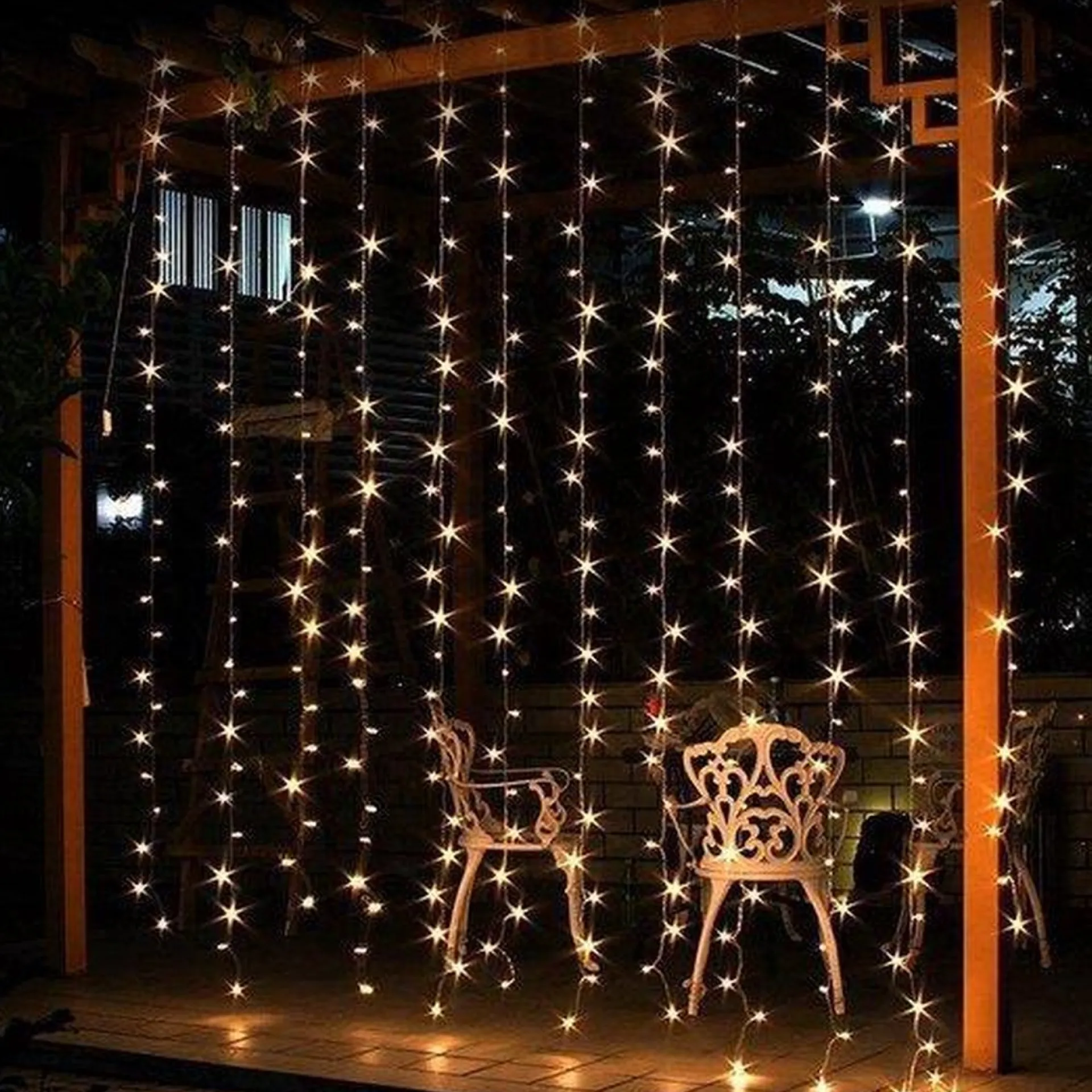 J-Pro Curtain Light 3X2M Lichtsnoer Op Netstroom - Tuinverlichting Led - Lichtslinger - Led Lichtgordijn 3X2M Sale