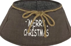 Naturn Christmas Jute Kerstboomvoet Decoratie - O 60 X 26 Cm - Kerstboommand - Kerstboomhuls - Bruin Cheap