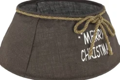 Naturn Christmas Jute Kerstboomvoet Decoratie - O 60 X 26 Cm - Kerstboommand - Kerstboomhuls - Bruin Cheap