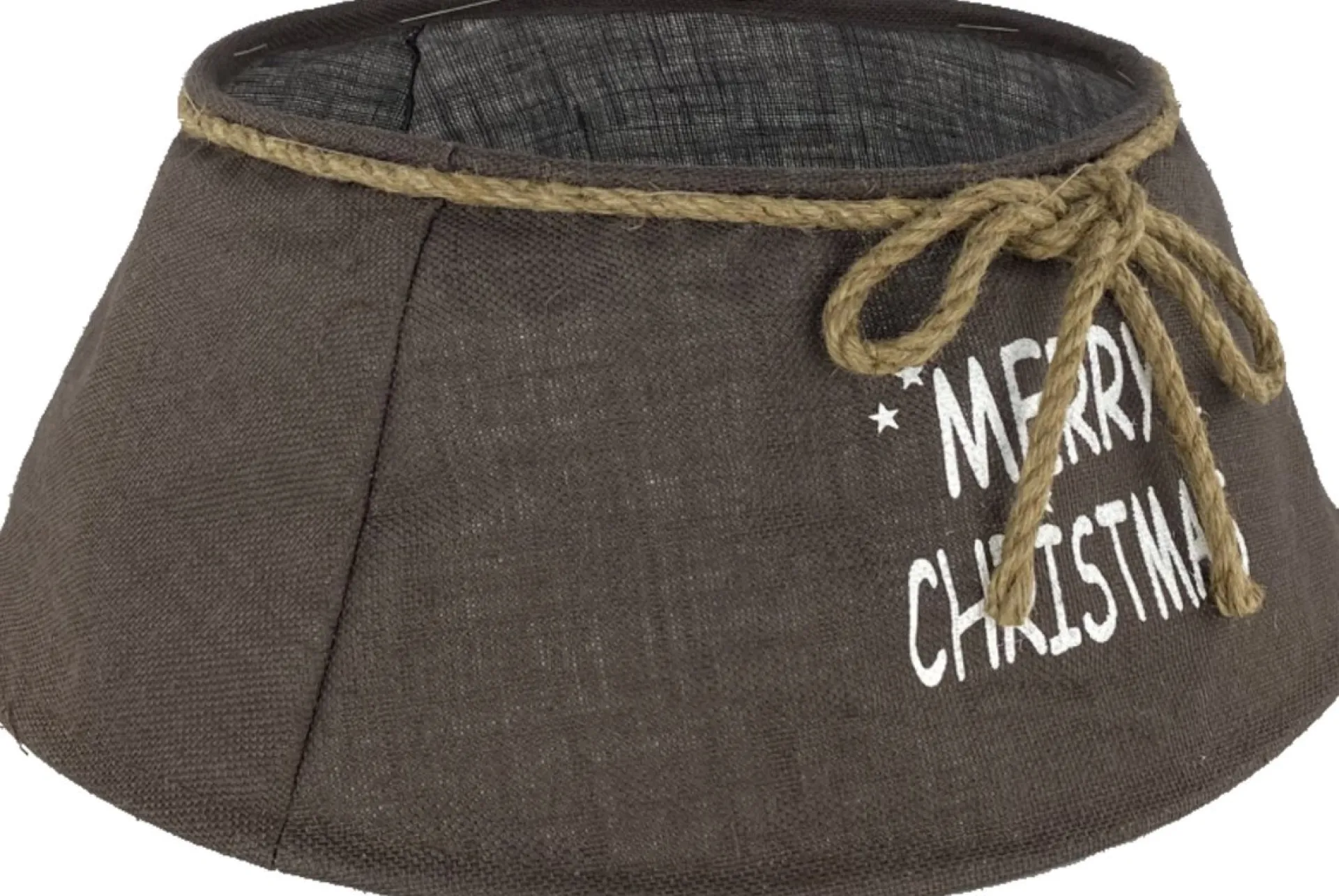 Naturn Christmas Jute Kerstboomvoet Decoratie - O 60 X 26 Cm - Kerstboommand - Kerstboomhuls - Bruin Cheap