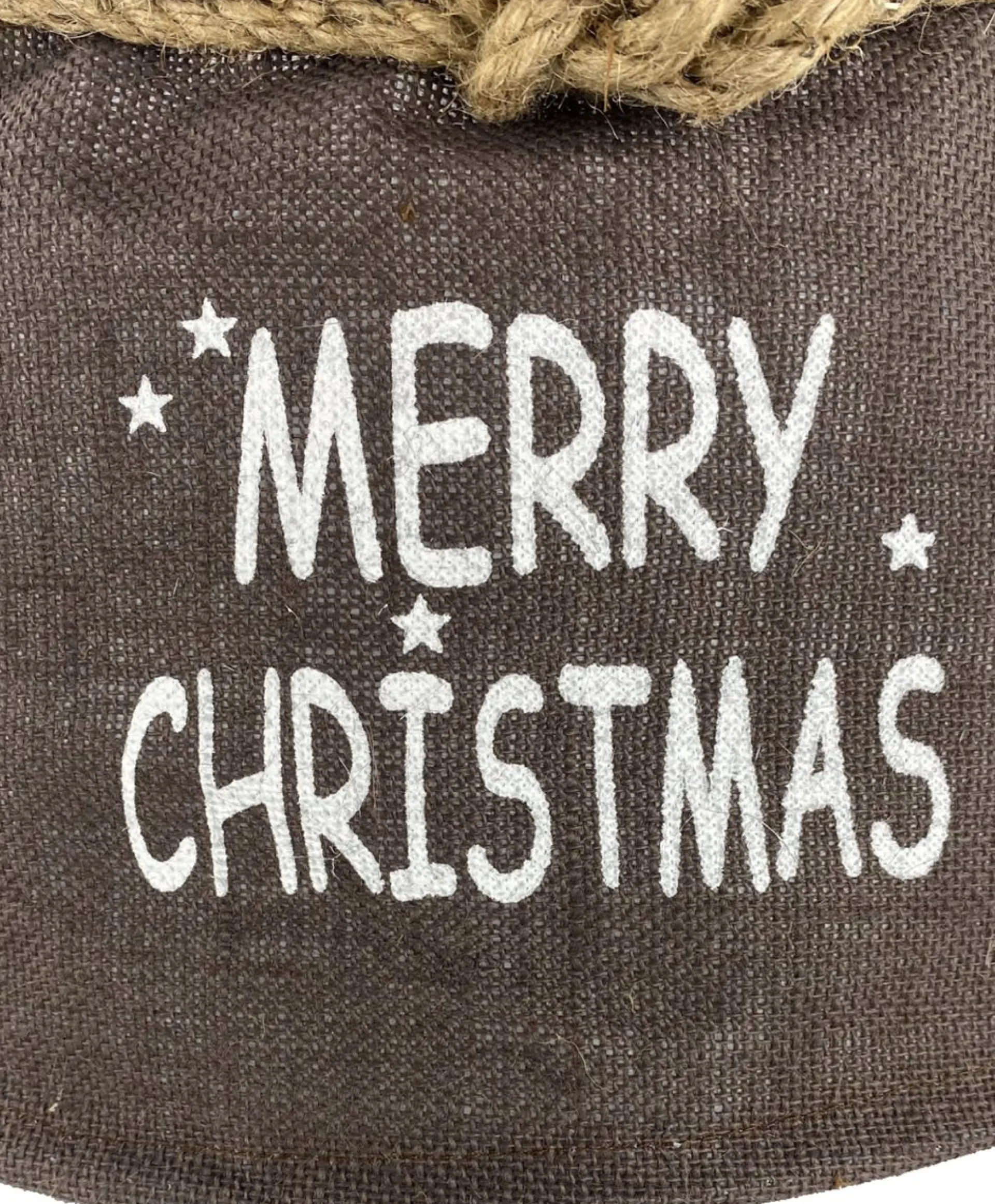 Naturn Christmas Jute Kerstboomvoet Decoratie - O 60 X 26 Cm - Kerstboommand - Kerstboomhuls - Bruin Cheap