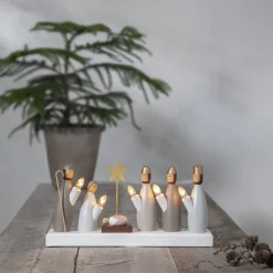 Star Trading Kerststallen></noscript>Kandelaar Krubba De Drie Wijzen 33Cm Breed