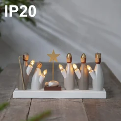 Star Trading Kerststallen></noscript>Kandelaar Krubba De Drie Wijzen 33Cm Breed