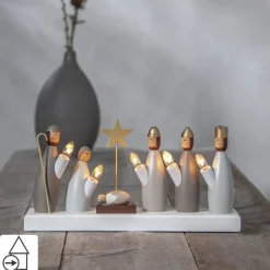 Star Trading Kerststallen></noscript>Kandelaar Krubba De Drie Wijzen 33Cm Breed