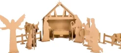 KarTent Kerststallen>Kartonnen Kerststal - Duurzaam Karton - Hobbykarton -
