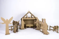 KarTent Kerststallen>Kartonnen Kerststal - Duurzaam Karton - Hobbykarton -