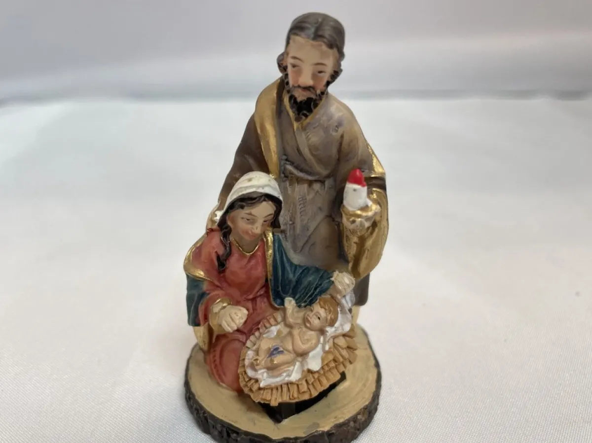 Eigenmerk Home made Kerststallen>Kersstal Josef, Maria En Kindeke Jezus