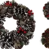Merkloos Kerstkransen>Kerst - Kerstkrans - Krans - Dennenappels - D33Cm - 2 Designs