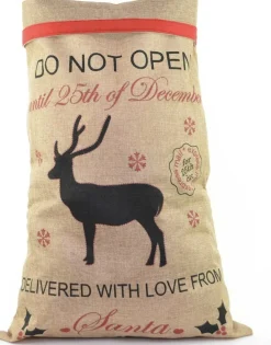 J-style-deco Kerstsokken>Kerst Cadeau Zak Rendier || Nu Besteld = Voor De Kerst In Huis