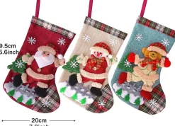 Merkloos Kerststukjes>Kerst Decoratie Voor Binnen - Kerstkous 3 Stuks