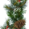 Decoris Guirlandes>Kerst Dennenslinger Guirlande Groen Met Sneeuw En Decoratie 270 Cm - Kerstslingers Met Versiering - Guirlandes Kerstversiering
