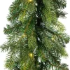 Decoris Guirlandes>Kerst Dennenslinger/Dennenguirlande Groen Met Twinkelende Verlichting 270 Cm - Kerstslingers Met Kerstverlichting - Guirlandes Kerstversiering