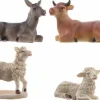 Decoris Kerststallen>Kerst Dierenbeeldjes Van Polystone 9 Cm 8 Stuks