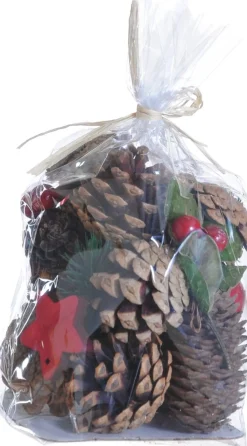 Naturn Christmas Kerststukjes>Kerst Diy Knutselen Pakket Van | 9 X 9 X 16 Cm | Duurzame Kerstdecoratie Set | Kerstpakket Decoratie | Rood