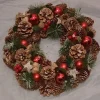KIESHOP Kerstkransen>Kerst Krans O 35 Cm Met Decoratie | Sterren, Dennenappels, Besjes, Kerstballen, Sneeuw En Kerstgroen