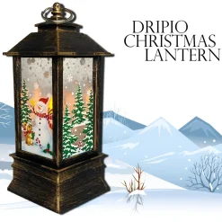 Dripio Kerst Lantaarn | Indoor Kerst Verlichting - Sfeer Verlichting - Lantaarn - Kerst Decoratie - Kerstversiering - Led - Kerstverlichting Binnen - Black Friday Sale Outlet