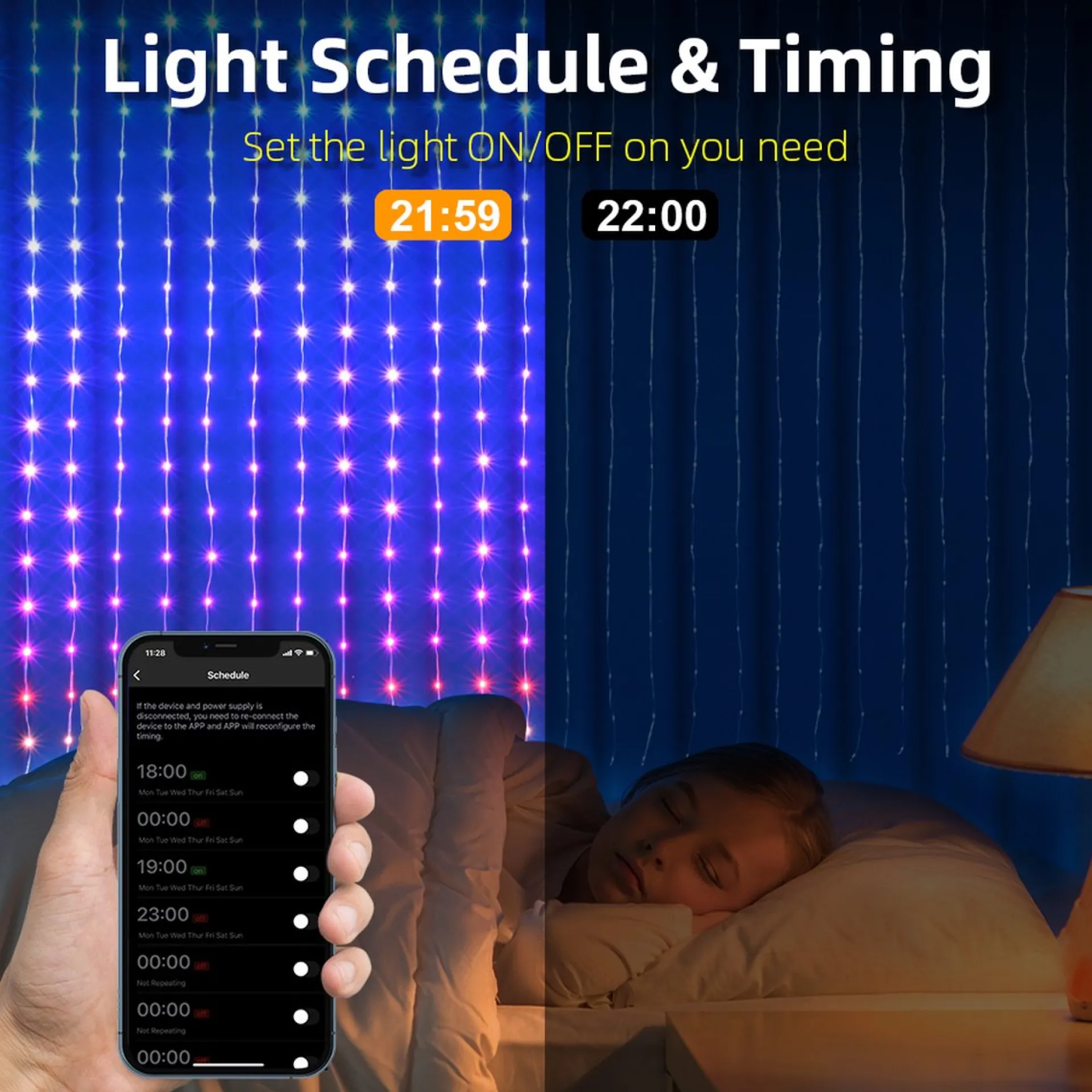 * Kerst Led Gordijn - Rgb Belichting - Led Verlichting - Patronen Instellen - 400 Leds Shop