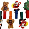 gelukisgoedkoop Kersthanger>Kerst Magneet Knijpers 8 Stuks, Kerstman, Sneeuwpop, Beertje, Kerstboom