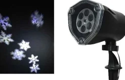 Merkloos Kerst Sneeuwvlokken Projector Voor Buiten - Kerst Tuindecoraties Clearance