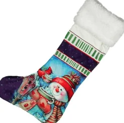 Lemetex Kerstsokken>Kerst Sok - Christmas Stocking - Snowman