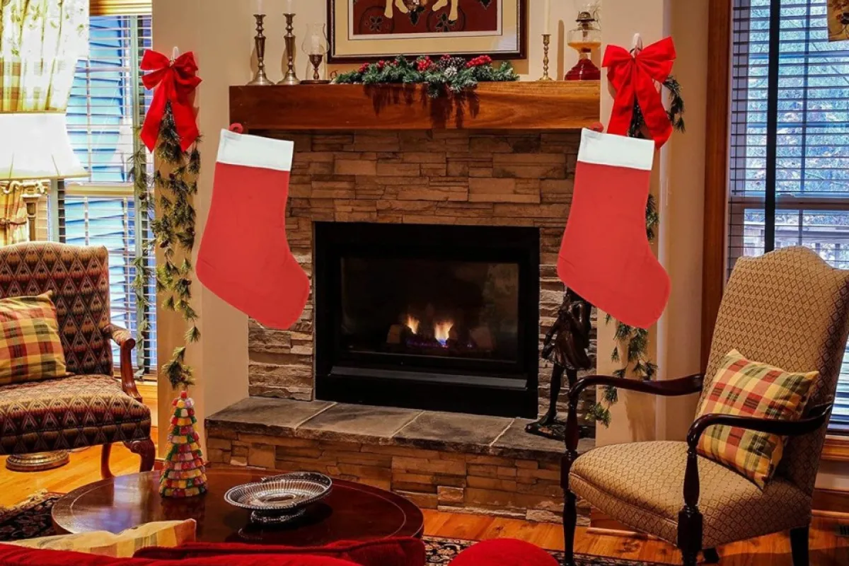 Rheme Kerstsokken>Kerst Sok - Kerst Decoratie - Rood -