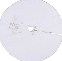 Fiestas Guirca Kerst Traditioneel - Kerstboomkleed Wit Met Sneeuwpop Flash Sale