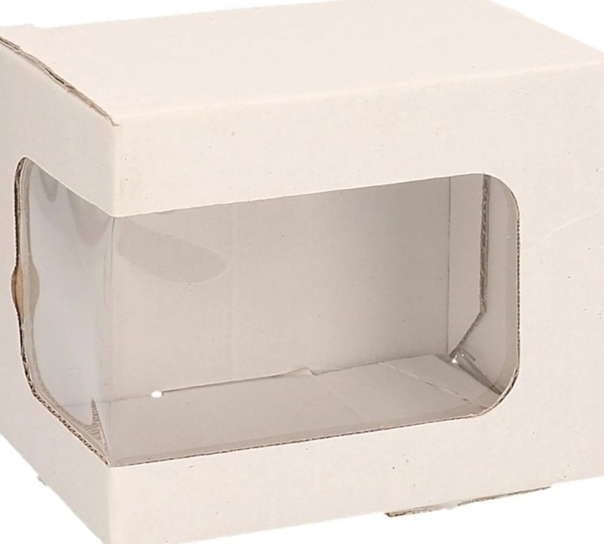 Bellatio Decorations Kerstbal Verpakken 2X Doosjes Met Venster 12 X 9 X 10 Cm - Speciale/Luxe Kerstballen Verpakkingen/Opbergdoosjes Fashion