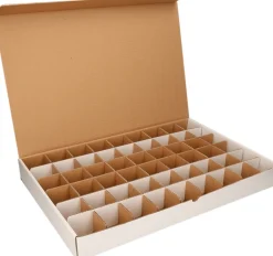 Bellatio Decorations Kerstballen Opbergbox - 2 Stuks Vakjesdozen Voor 54 Kerstballen Van 6 Cm Cheap