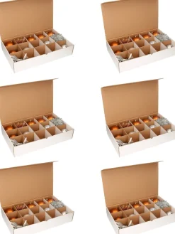 Trend24 Kerstballen Opbergbox - Kerst Opbergbox - Kerstballenbox - Voor 90 Kerstballen (O10 Cm) - 6 Stuks Fashion