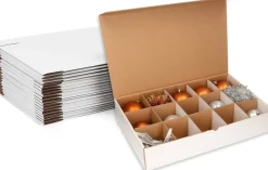 Trend24 Kerstballen Opbergbox - Kerst Opbergbox - Kerstballenbox - Voor 90 Kerstballen (O10 Cm) - 6 Stuks Fashion