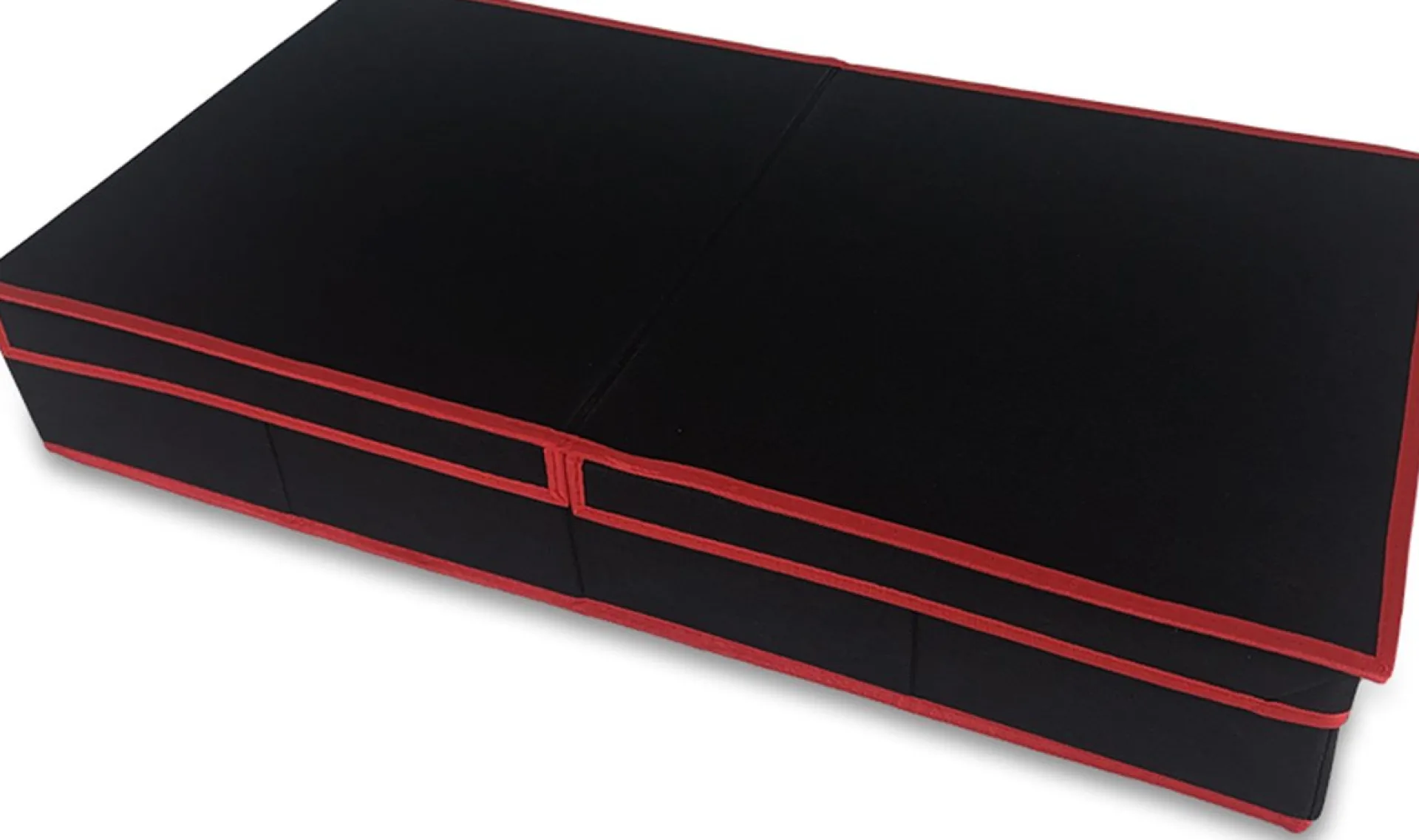 Happy Shopper Kerstballen Opbergbox - Kerstballenbox - Kerst Opbergen - Kerstversiering - Opbergdoos Met Vakjes - 64 Ballen - Zwart/Rood - Kerstcadeau Online