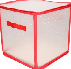 Merkloos Kerstballen Opruimen/Opbergen Opbergboxen 31 X 31 X 31 Cm - Kerstversiering Opbergdozen Voor 27 Kerstballen Store
